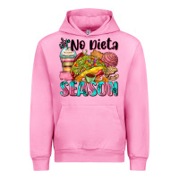 Fuchsia Pink no dieta season Urban Hoodie - Zillion Design Studio