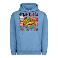 Pigment Pebble Blue no dieta season Urban Hoodie - Zillion Design Studio
