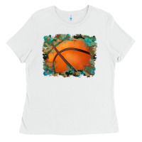White sports basketball background Ladies Tee - Artiststas