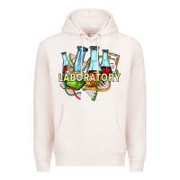 Pale Pink laboratory Premium Hoodie - texasbilliewilder