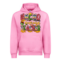 Fuchsia Pink nacho average teacher Urban Hoodie - Zillion Design Studio