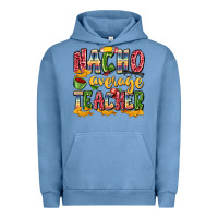 Pigment Pebble Blue nacho average teacher Urban Hoodie - Zillion Design Studio