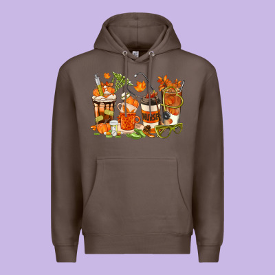 Fall Nurse Coffee Cups Premium Hoodie Designed By Texasbilliewilder
