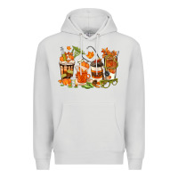 Dove Grey fall nurse coffee cups Premium Hoodie - texasbilliewilder