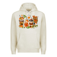 Oatmeal Heather fall nurse coffee cups Premium Hoodie - texasbilliewilder