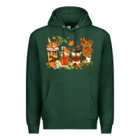 Sports Green fall nurse coffee cups Premium Hoodie - texasbilliewilder