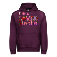 Mauve Wine one loved teacher Urban Hoodie - RanaPortraitStore