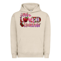 Pigment French Oak one loved teacher Urban Hoodie - RanaPortraitStore