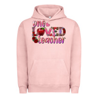 Pigment Salmon one loved teacher Urban Hoodie - RanaPortraitStore