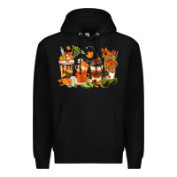 Black fall nurse coffee cups Premium Hoodie - texasbilliewilder