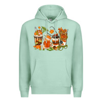 Seafoam fall nurse coffee cups Premium Hoodie - texasbilliewilder