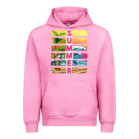 Fuchsia Pink summer with background tbw Urban Hoodie - texasbilliewilder