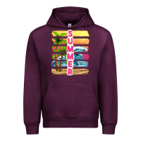 Mauve Wine summer with background tbw Urban Hoodie - texasbilliewilder