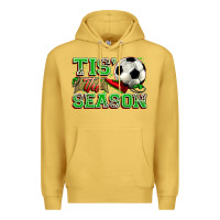 Antique Gold tis' the season soccer Premium Hoodie - Zillion Design Studio