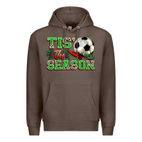 Coffee tis' the season soccer Premium Hoodie - Zillion Design Studio