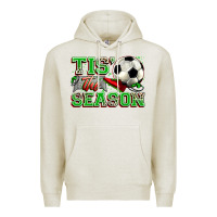 Oatmeal Heather tis' the season soccer Premium Hoodie - Zillion Design Studio