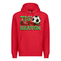 Red tis' the season soccer Premium Hoodie - Zillion Design Studio