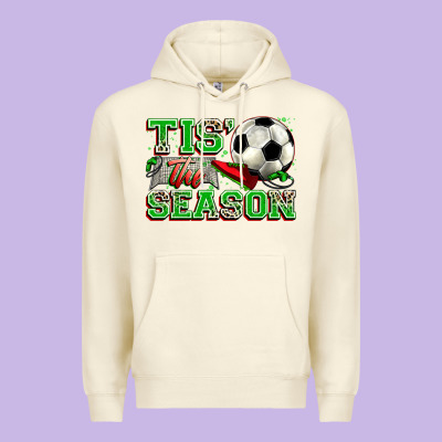 Tis' The Season Soccer Premium Hoodie Designed By Zillion Design Studio