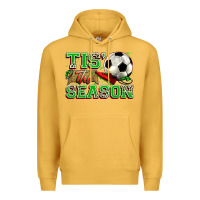Mustard tis' the season soccer Premium Hoodie - Zillion Design Studio