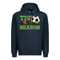 Navy tis' the season soccer Premium Hoodie - Zillion Design Studio