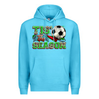 Ocean Blue tis' the season soccer Premium Hoodie - Zillion Design Studio