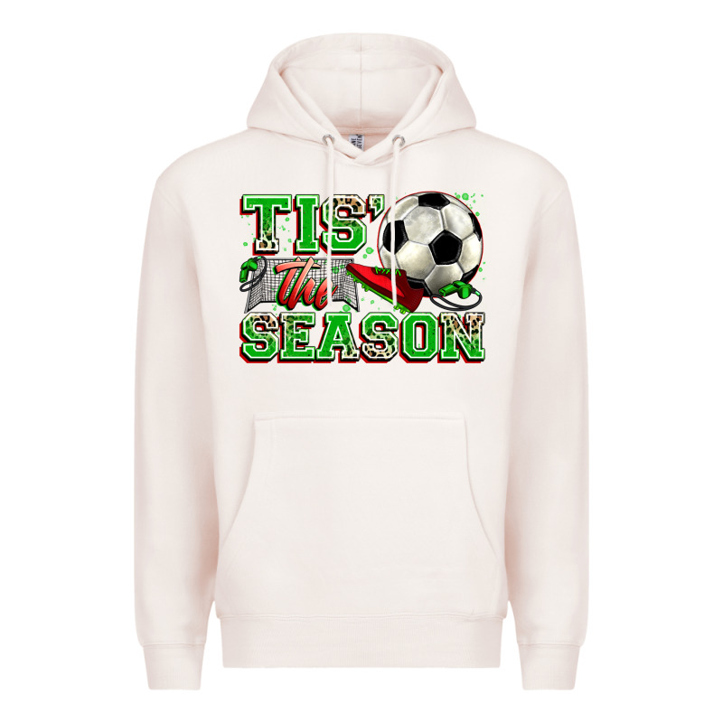 Tis' The Season Soccer Premium Hoodie by Zillion Design Studio | Teevron