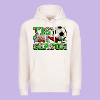 Tis' The Season Soccer Premium Hoodie Designed By Zillion Design Studio