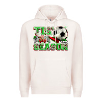 Pale Pink tis' the season soccer Premium Hoodie - Zillion Design Studio