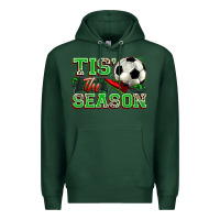 Sports Green tis' the season soccer Premium Hoodie - Zillion Design Studio