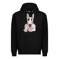 Black bull terrier Premium Hoodie - RanaPortraitStore