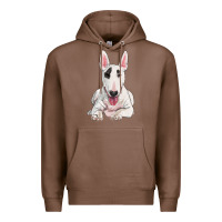 Chestnut bull terrier Premium Hoodie - RanaPortraitStore