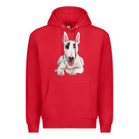 Red bull terrier Premium Hoodie - RanaPortraitStore