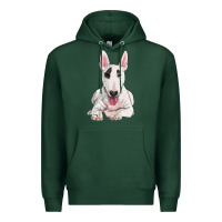 Sports Green bull terrier Premium Hoodie - RanaPortraitStore