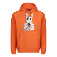 Carrot bull terrier Premium Hoodie - RanaPortraitStore