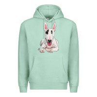Seafoam bull terrier Premium Hoodie - RanaPortraitStore