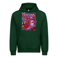 Forest Green nursing is a work of heart Urban Hoodie - RanaPortraitStore