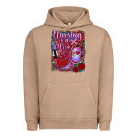 Pigment Burro nursing is a work of heart Urban Hoodie - RanaPortraitStore
