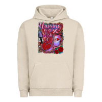 Pigment French Oak nursing is a work of heart Urban Hoodie - RanaPortraitStore