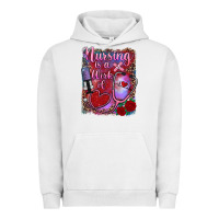 Pigment Lunar Rock nursing is a work of heart Urban Hoodie - RanaPortraitStore