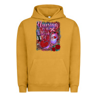 Pigment Peanut Butter nursing is a work of heart Urban Hoodie - RanaPortraitStore