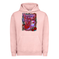 Pigment Salmon nursing is a work of heart Urban Hoodie - RanaPortraitStore