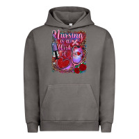 Pigment Tornado nursing is a work of heart Urban Hoodie - RanaPortraitStore