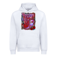 White nursing is a work of heart Urban Hoodie - RanaPortraitStore