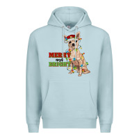 Blue Mist merry and bright chihuahua Premium Hoodie - RanaPortraitStore