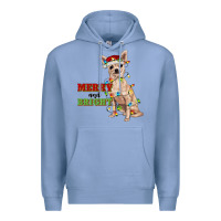 Colony Blue merry and bright chihuahua Premium Hoodie - RanaPortraitStore