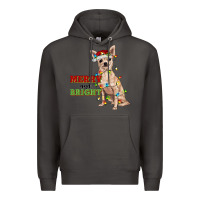 Smoke merry and bright chihuahua Premium Hoodie - RanaPortraitStore
