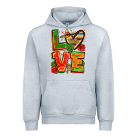 Heather Grey love mexico Urban Hoodie - Zillion Design Studio