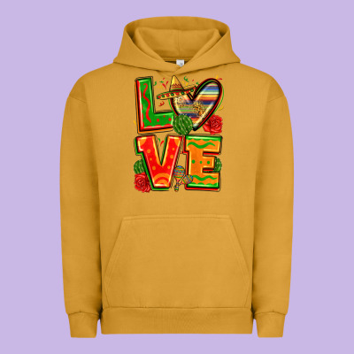 Love Mexico Urban Hoodie Designed By Zillion Design Studio