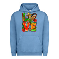Pigment Pebble Blue love mexico Urban Hoodie - Zillion Design Studio