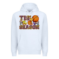 White tis' the season basketball Premium Hoodie - Zillion Design Studio